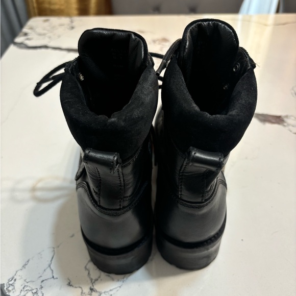 All Saints Black leather boots, lace up and buckle.  Great quality boots. - Picture 4 of 5